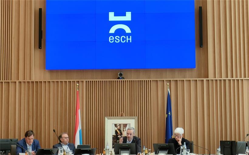 Das neue Logo der Stadt Esch sorgte am Freitagmorgen für Diskussionen im Gemeinderat
