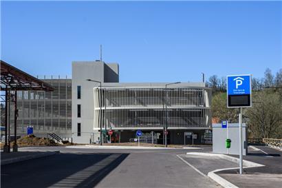 Das neue Parkhaus in Ulflingen (Troisvierges)
