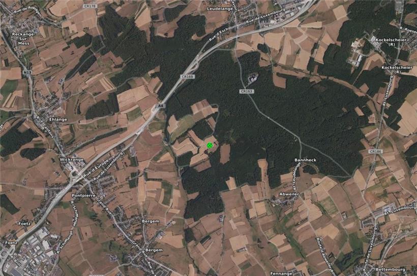 Das neue Windrad befindet sich am „Mettendallerbësch“ nahe Bergem und Steinbrücken
