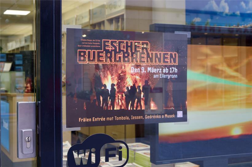 Das offizielle Plakat des Escher Burgbrennens 2025
