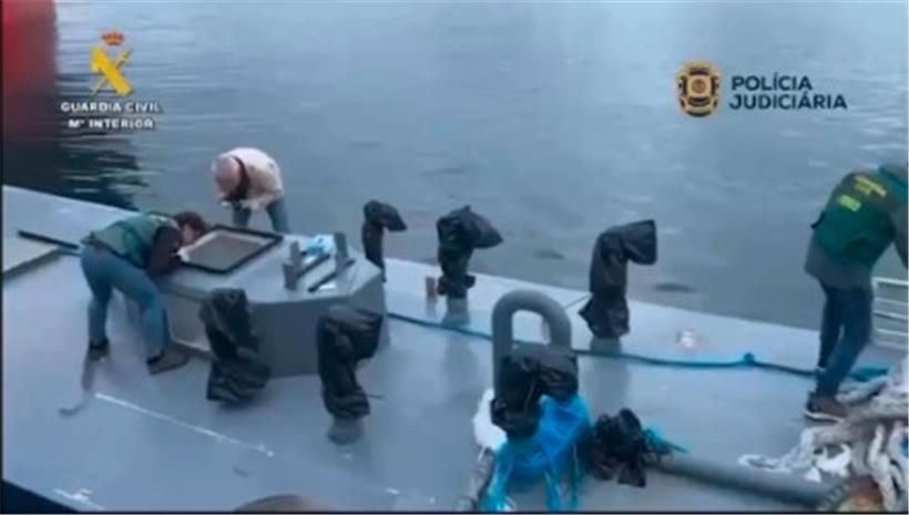 Das sogenannte „Halbtauchboot“ der Kriminellen blieb dieses Mal nicht unentdeckt
