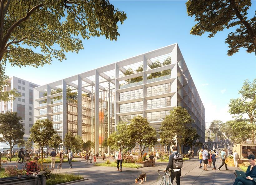 Das zukünftige Icône-Gebäude in Esch-Belval
