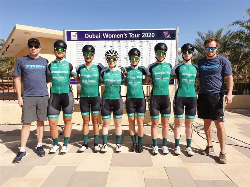 Das Team Andy Schleck Cycles – Immo Losch hat seine Saison vergangene Woche bei der Dubai Women’s Tour (2.2) begonnen 

