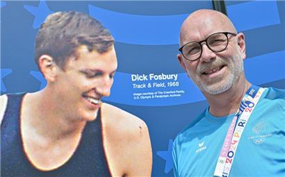 Dass sich Raymond Conzemius in Paris ausgerechnet das Bild von Dick Fosbury für diesen Schnappschuss herausgesucht hat, ist alles andere als eine Überraschung. Immerhin hält der COSL-Missionschef noch immer den Landesrekord im Hochsprung. Dieser liegt übrigens bei 2,22 Metern.
