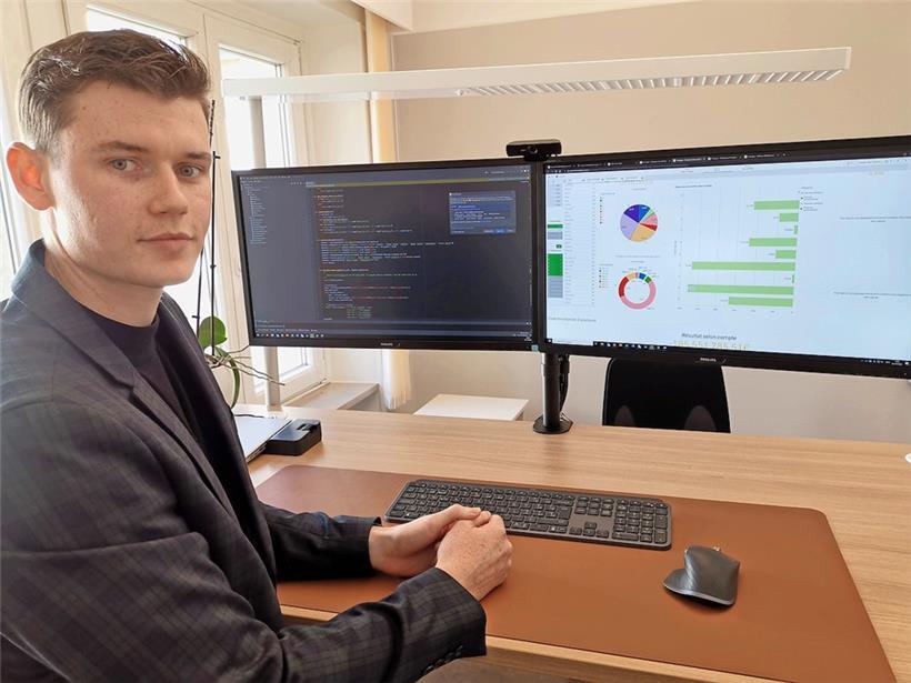 Data Scientist David Remili vom Innenministerium kann die laufenden Budgets aller Luxemburger Gemeinden visualisieren
