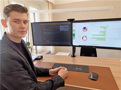 Data Scientist David Remili vom Innenministerium kann die laufenden Budgets aller Luxemburger Gemeinden visualisieren
