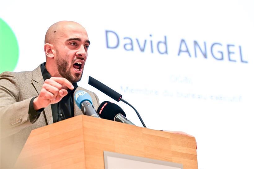 David Angel vom OGBL richtete scharfe Kritik an Wirtschaftsminister Lex Delles (DP)
