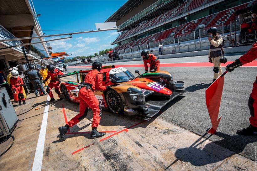 David Hauser/Gary Hauser/Tom Cloet bei ihrem ELMS-Debüt in Barcelona
