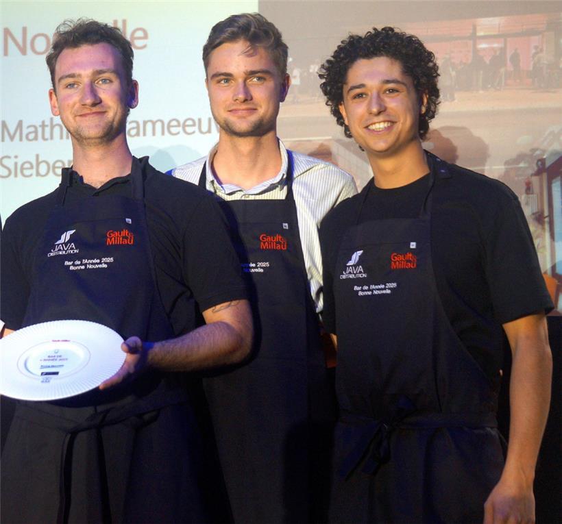 Davide Sorvillo, Mathias Hameeuw und Joe Siebenaler führen die „Bar de l’année“ ...