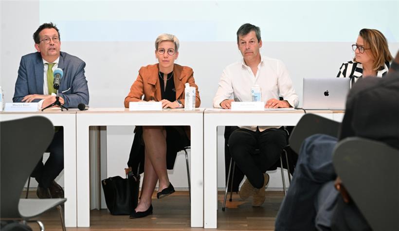 De gauche à droite: Maurice Bauer, Sam Tanson et Alex Reding.
