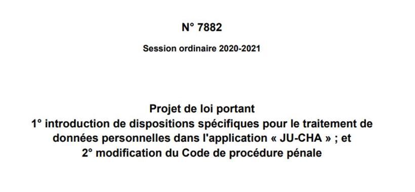 Deckblatt des „Ju-Cha“-Gesetzentwurfs
