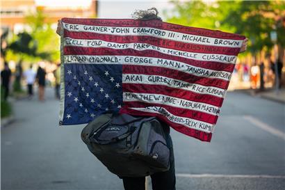 Demonstration gegen Rassismus in Pittsburgh: Nicht überall in den USA sind die Proteste gleich stark sichtbar
