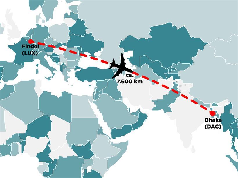 Perspektivwechsel in Südasien: Escher Schüler reisen nach Bangladesch Den Schülern steht ein fünfzehnstündiger Flug bevor
