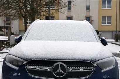Den ersten Schnee gab es in Luxemburg am 22. November
