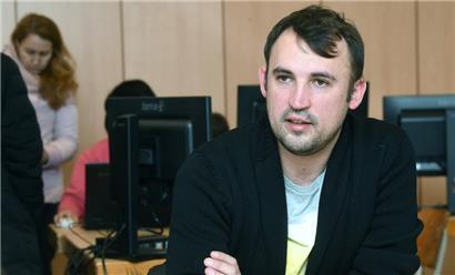 Der 33-jährige Ukrainer Nicolas Zharov lebt seit 16 Jahren im Großherzogtum und steht seit der Gründung 2014 als Präsident an der Spitze der Vereinigung „LUkraine“ 
