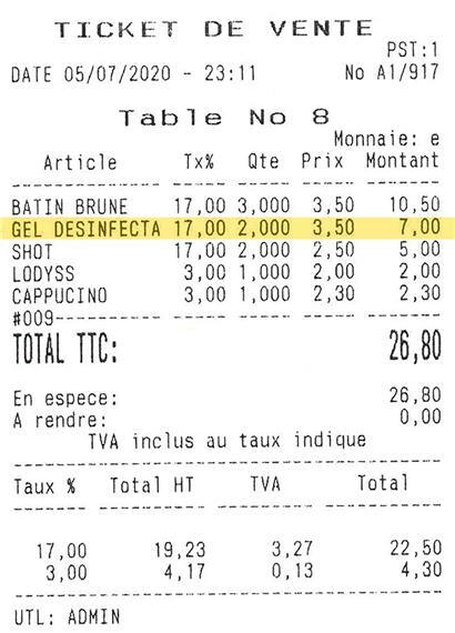 Der 7-Euro-Aufreger: Der Kassenbon des Anstoßes
