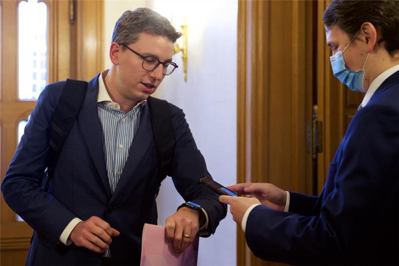 Der Abgeordnete Sven Clement (Piraten)
