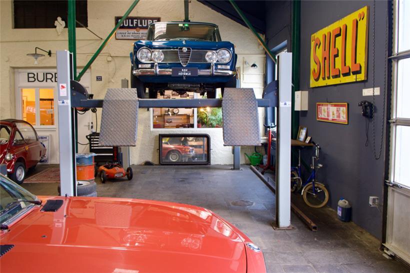 Der Alfa Romeo gehört Luca Turci selbst
