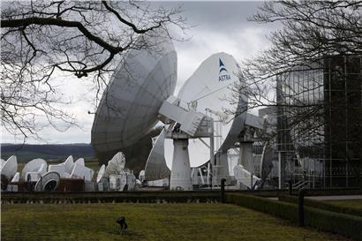 Der Antennenpark der SES in Betzdorf
