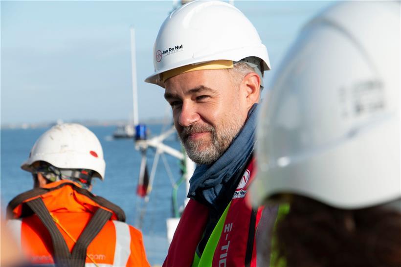 Der Besuch von Franz Fayot an Bord der „Sanderus“ hat mehrere Stunden gedauert
