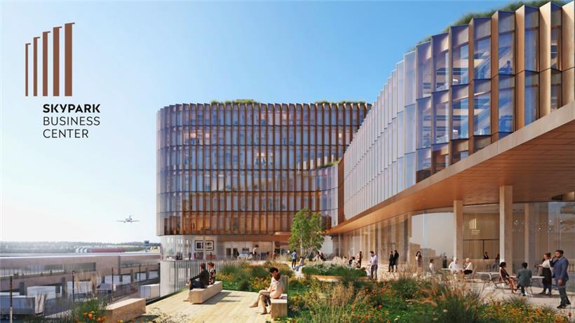 Der Blick auf das geplante Gebäude
