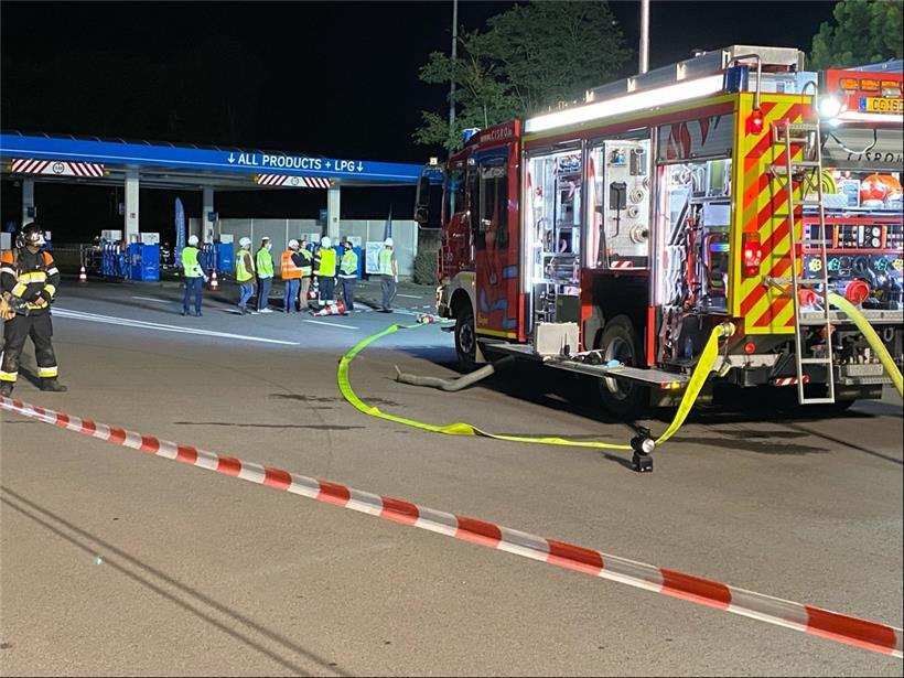 Der CGDIS im Einsatz auf der Aire de Berchem
