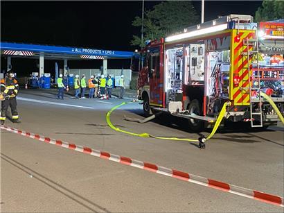 Der CGDIS im Einsatz auf der Aire de Berchem
