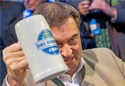 Der CSU-Vorsitzende und Bayerische Ministerpräsident Markus Söder: einer seiner wichtigsten Auftritte
