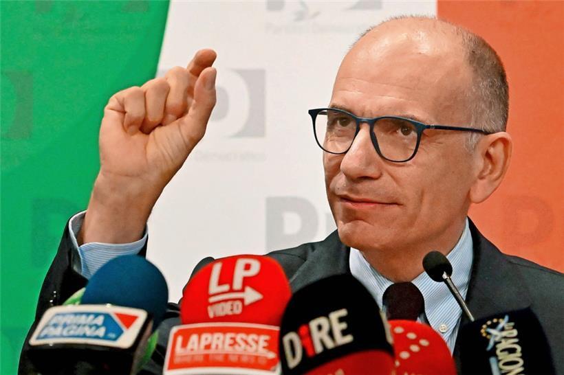 Der Chef der italienischen Sozialdemokraten, Enrico Letta, kündigte seinen Rückritt an
