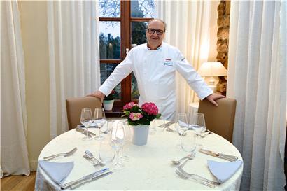 Der Chef prägt „La Rameaudière“: Daniel Rameau ist immer und überall präsent
