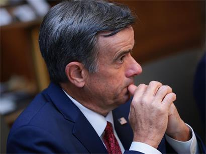 Der Direktor der Central Intelligence Agency, John Ratcliffe, nahm am 31. Juli 2026 in Camp David an einer Kabinettssitzung in der Präsidentenresidenz „Camp David“ teil