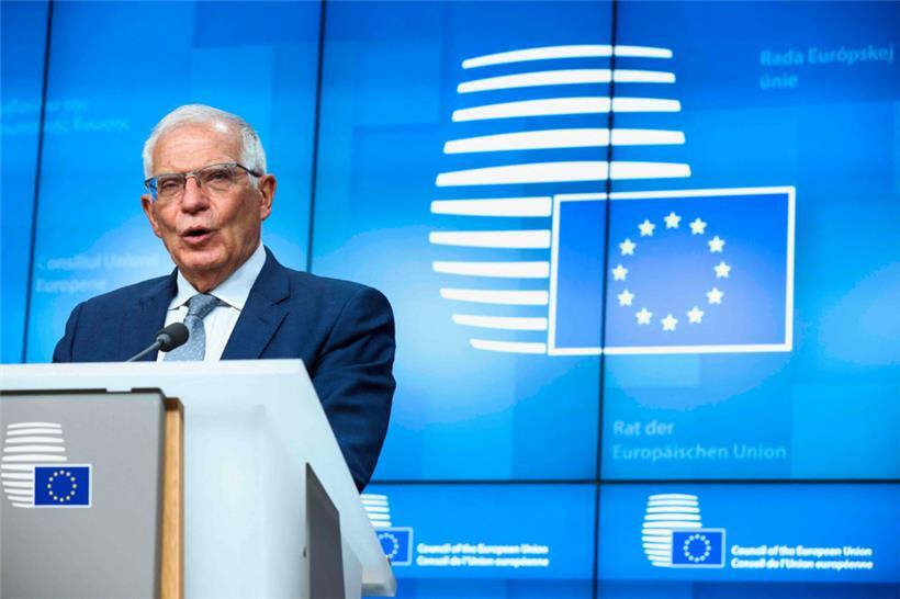 Der EU-Außenbeauftragte Josep Borrell erklärte gestern, dass die EU die Ukraine bis zum Schluss unterstützen werde

