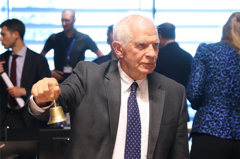 Der EU-Außenbeauftragte Josep Borrell legte den 27 EU-Außenministern einen Vorschlag dazu vor, wie die ungarische Blockadehaltung in Sachen Ukraine-Hilfe umgangen werden kann
