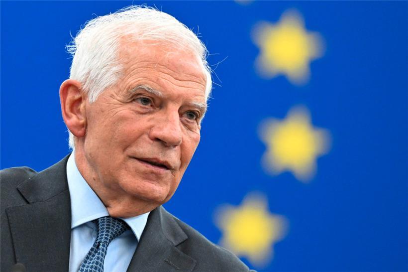 Der EU-Außenbeauftragte Josep Borrell verfolgt die Entwicklungen „aufmerksam“, hat aber sonst nicht mehr zu den chinesischen Aktivitäten in der EU zu sagen
