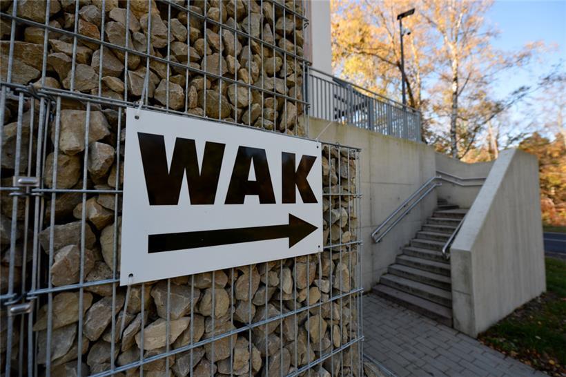 Der Eingang zur „Wanteraktioun“ auf dem Findel
