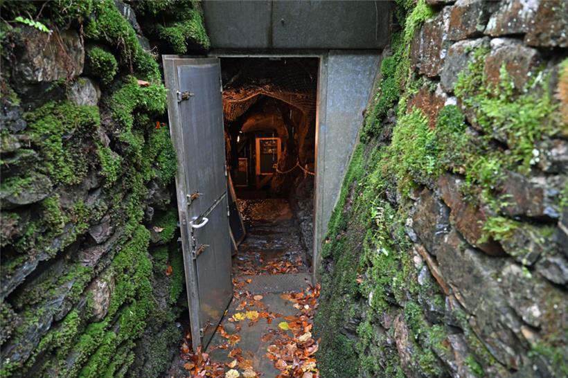 Der Eingang zur stillgelegten Kupfergrube in Stolzemburg