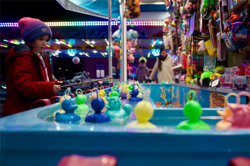 Der Entenangel-Stand in Bartringen – einer von vielen in Luxemburg, die das trad...