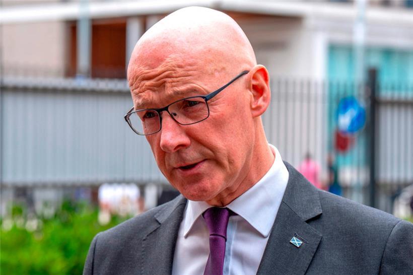 Der Erste Minister und SNP-Vorsitzende John Swinney steht vor einer zerstrittenen Partei
