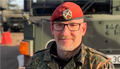Der Ex-Journalist und aktuelle NATO-Sprecher in Litauen, Joachim Samse. Für ihn war Russlands Angriff auf die Ukraine ein „Schock“.
