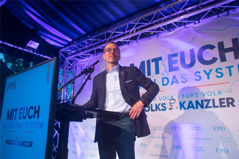 Der FPÖ-Chef Herbert Kickl bewarb sich bereits während des EU-Wahlkampfs bei Wahlveranstaltungen fürs Kanzleramt
