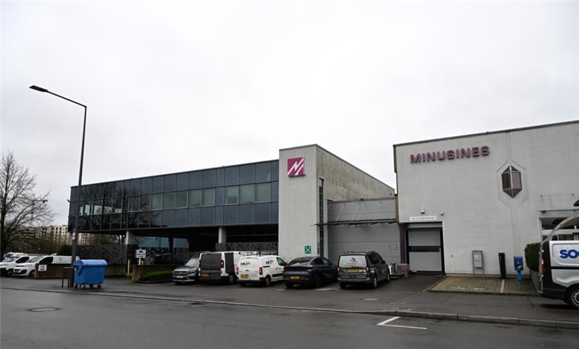 Der Firmensitz im Gewerbegebiet in Gasperich