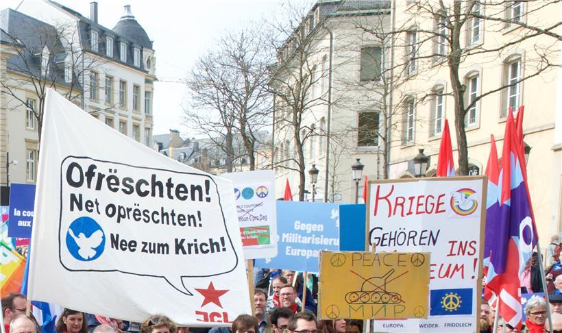 Der Friedensmarsch 2019. Dieses Jahr wird er von Ende März auf den 20. Juni verschoben.
