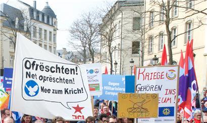 Der Friedensmarsch 2019. Dieses Jahr wird er von Ende März auf den 20. Juni verschoben.
