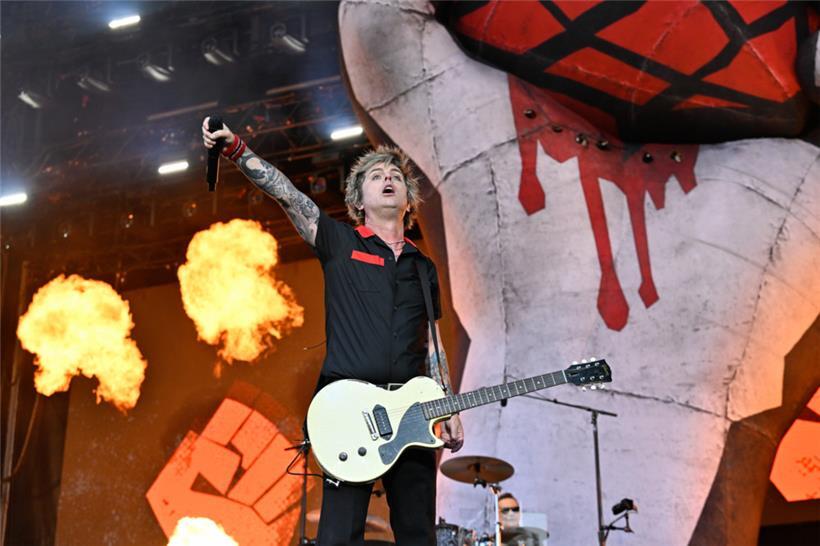 Der Frontmann von Green Day: Billie Joe Armstrong rockte den Parkplatz der Luxexpo

