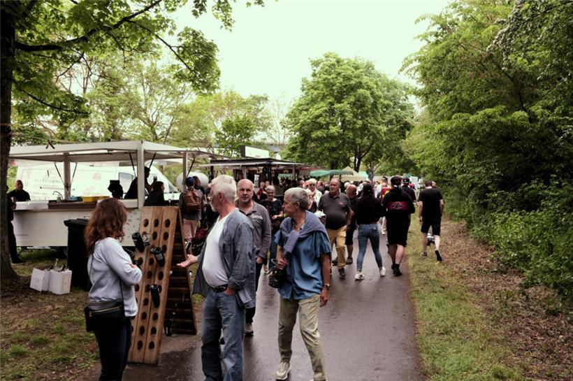 Der Fuß- und Fahrradweg am Moselufer in Perl