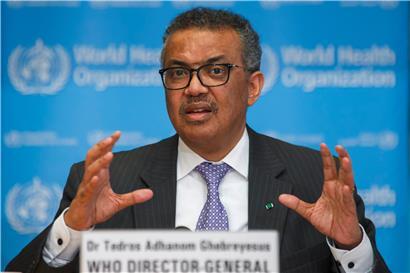 Der Generaldirektor der Weltgesundheitsorganisation (WHO), Tedros Adhanom Ghebreyesus
