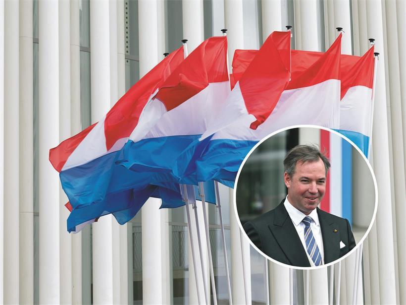 Großherzog hält Rede in der Philharmonie vor Publikum bei feierlicher Veranstaltung