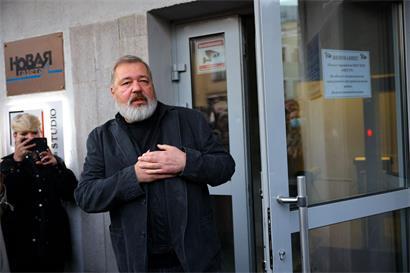 Der Gründer der Zeitung und Friedensnobelpreisträger Dmitri Muratow – hier im Oktober 2021 – sagte, die russischen Behörden hätten alle freien und unabhängigen Medien im Land zerstört