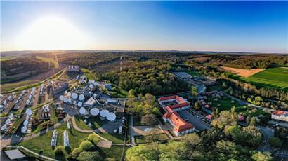 Der Hauptsitz des Satellitenbetreibers SES in Betzdorf 
