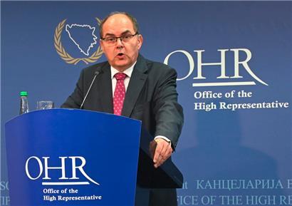 Der Hohe Repräsentant in Bosnien-Herzegowina, Christian Schmidt, intervenierte bereits zu Beginn des Monats gegen die Destabilisierungsversuche des Serbenführers Milorad Dodik
